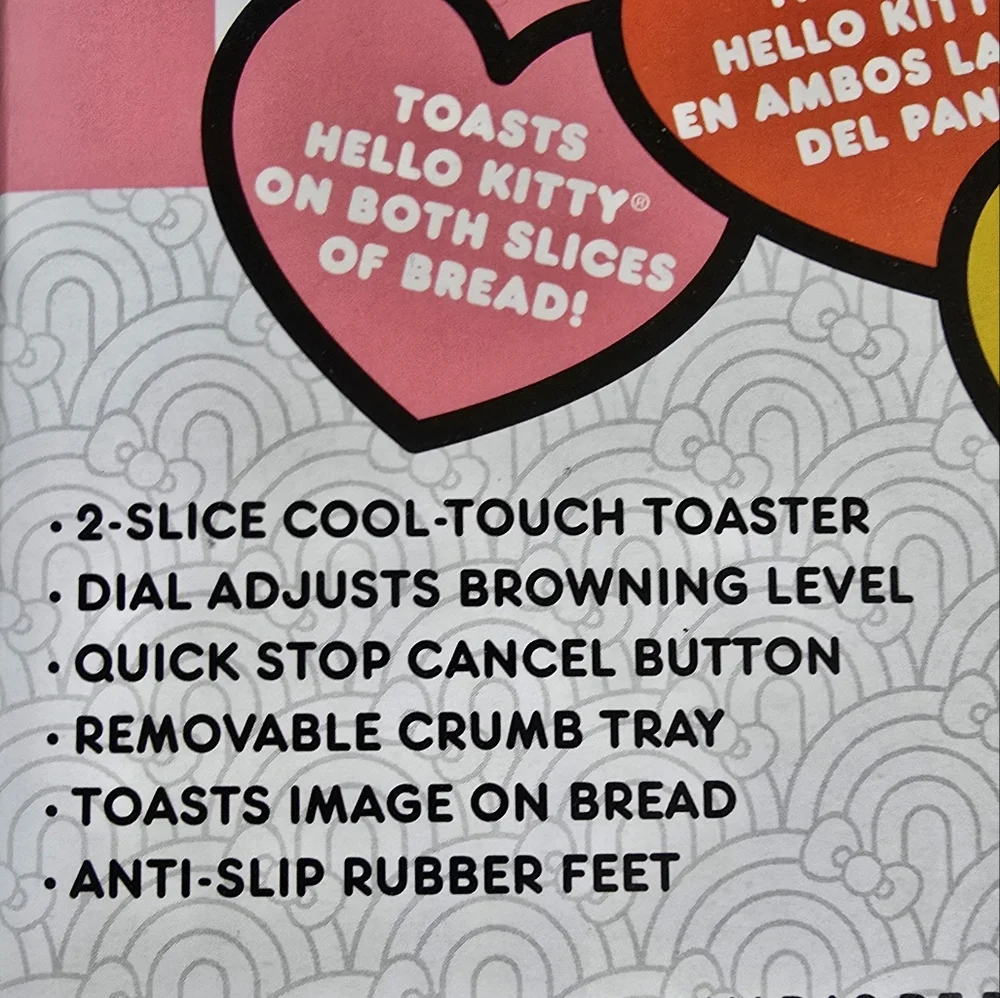 HELLO KITTY | lisenced 2-SLICE COOL TOUCH TOASTER -NWT! IN BOX!